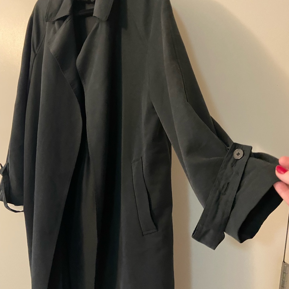 Zara black trench coat